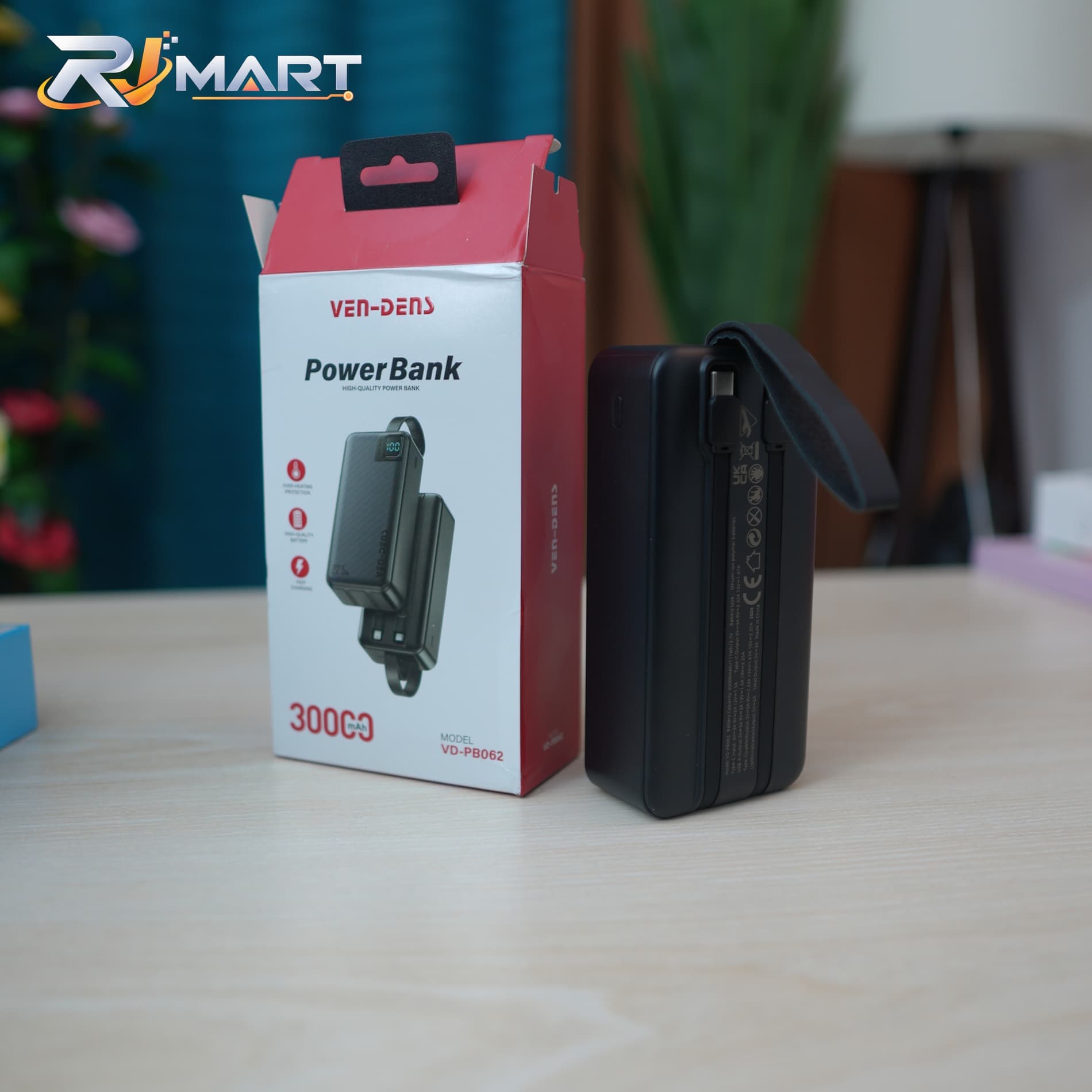 VEN-DENS VD-PB062 Power Bank – 30000mAh