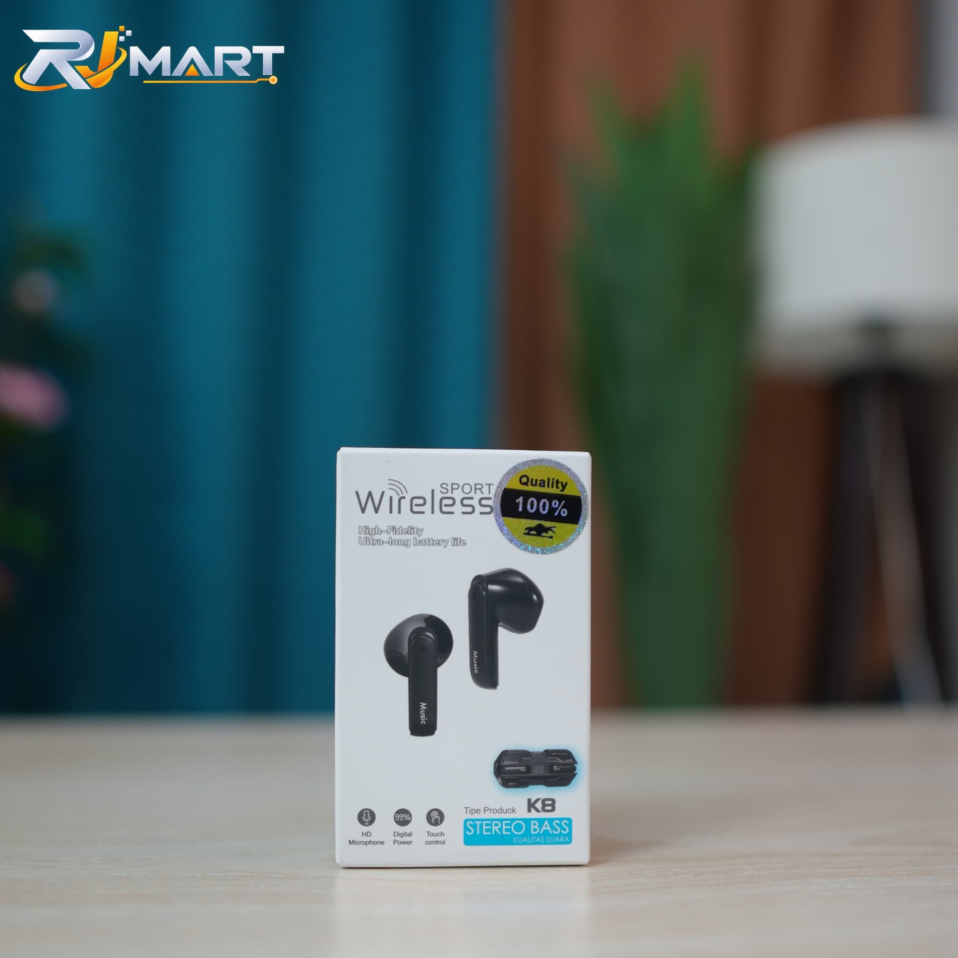 K8 Wireless Sport TWS Earbuds with Digital Power Display Case – Stereo Bass